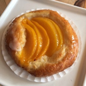 Gluten-free peach tart from Kirari West Bakery